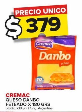 Carrefour Maxi Queso dambo cremac feteado 180g oferta