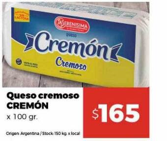 Disco Queso cremoso cremón oferta