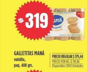Supermercados Vea Galletitas maná oferta