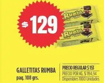 Supermercados Vea Galletitas rumba oferta