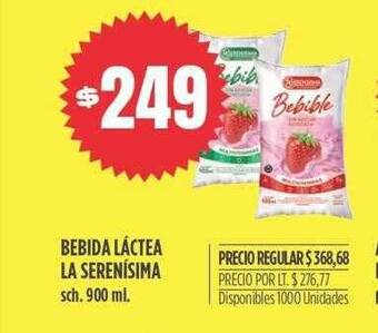 Supermercados Vea Bebida láctea la serenísima oferta
