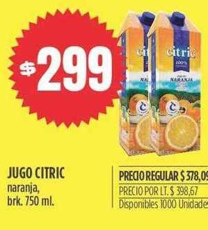 Supermercados Vea Jugo citric oferta