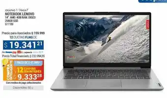 Cooperativa Obrera Notebook lenovo oferta