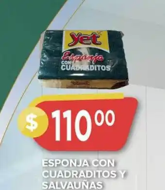 Esponja con cuadraditos y salvauñas