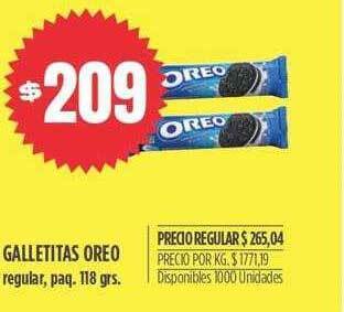 Supermercados Vea Galletitas oreo oferta
