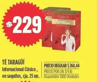 Supermercados Vea Té taragüí oferta