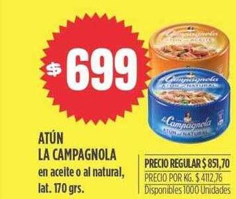 Supermercados Vea Atún la campagnola oferta