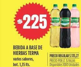 Supermercados Vea Bebida a base de hierbas terma oferta