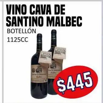Vino cava de santino malbec