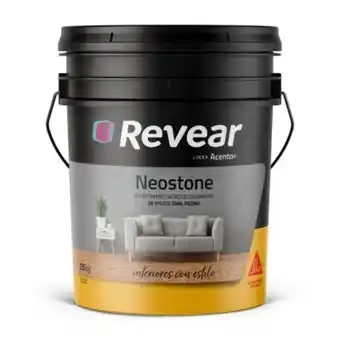 Pinturerías Rex Revestimiento neostone revear acento acrílico símil piedra ceniza 25kg oferta