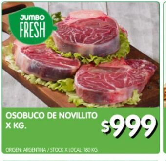Jumbo Osobuco de novillito oferta