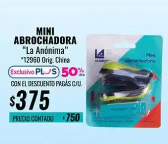 La Anonima Mini abrochadora oferta