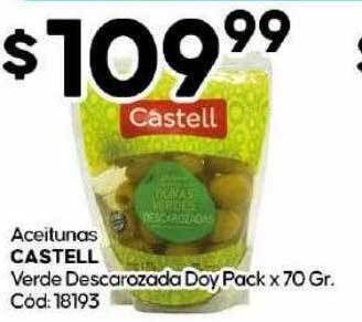Diarco Aceitunas castell verde descarozada doy pack oferta