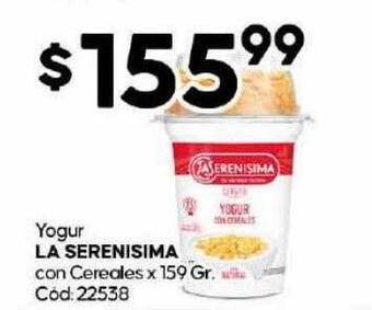 Diarco Yogur la serenisima con cereales oferta