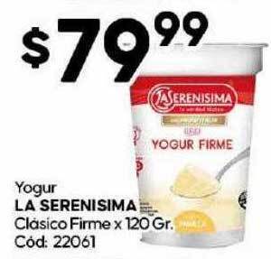 Diarco Yogur la serenisima clásico firme oferta