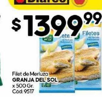 Diarco Filet de merluza granja del sol oferta