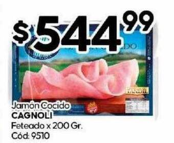 Diarco Jamón cocido cagnoli feteado oferta