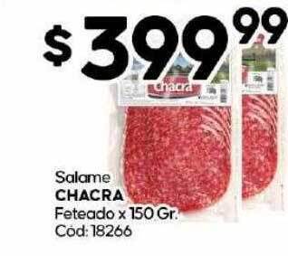 Diarco Salame chacra feteado oferta