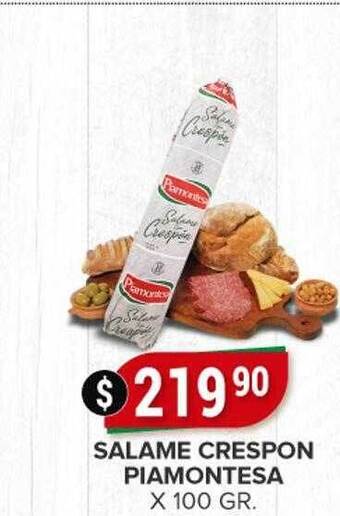 Supermercados Mayor Salame crespon piamontesa oferta