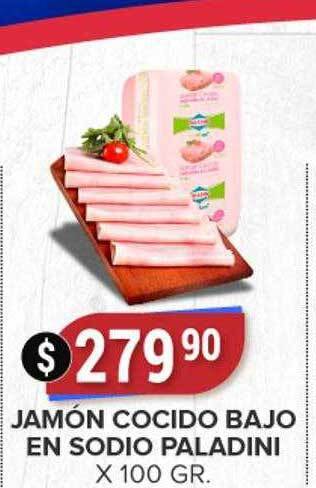 Supermercados Mayor Jamón cocido bajo en sodio paladini oferta