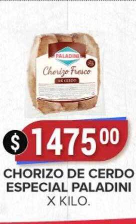 Supermercados Mayor Chorizo de cerdo especial paladini oferta