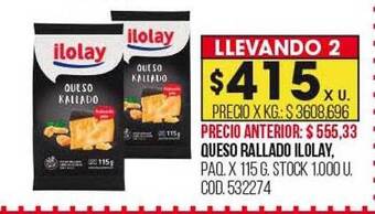 Coto Queso rallado ilolay oferta