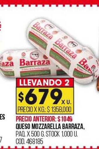 Coto Queso mozzarella barraza oferta