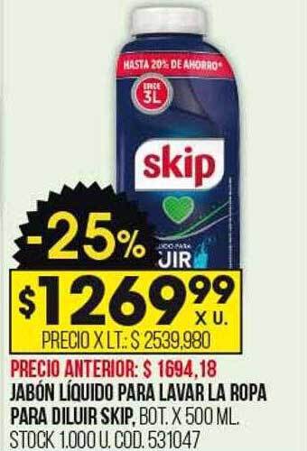 Coto Jabón líquido para lavar la ropa para diluir skip oferta