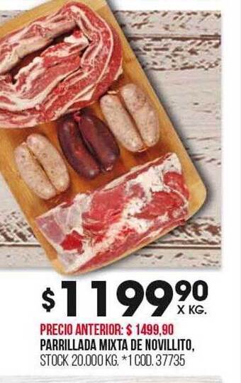 Coto Parrillada mixta de novillito oferta