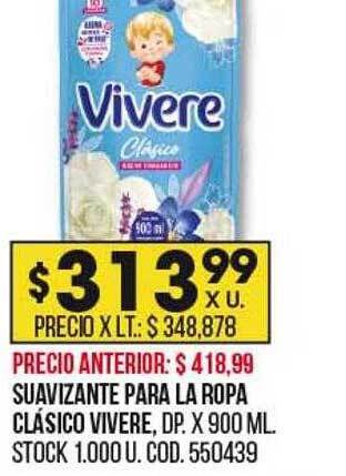 Coto Suavizante para la ropa clásico vivere oferta