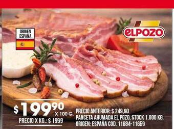 Coto Panceta ahumada el pozo oferta