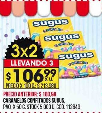 Coto Caramelos confitados sugus oferta