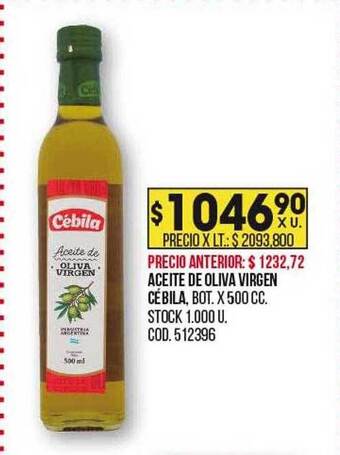 Coto Aceite de oliva virgen cébila oferta