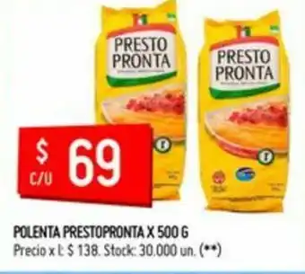 Changomas Polenta Presto Pronta 500g oferta