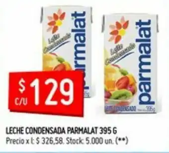 Changomas Leche Condensada Parmalat 395g oferta