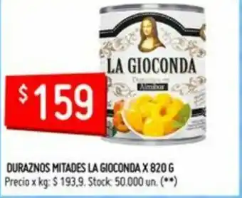 Changomas Duraznos Mitades La Gioconda x 820g oferta