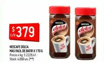 Changomas Nescafe Dolca Mas Facil De Batir x 170g oferta