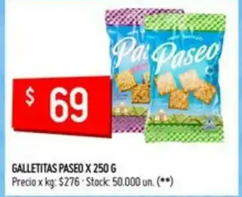Changomas Galletitas Paseo x 250g oferta