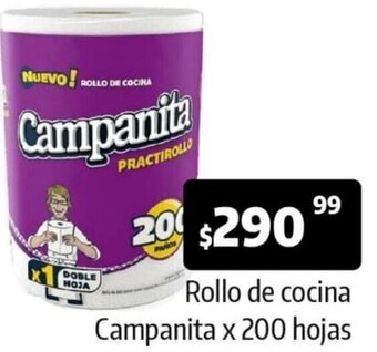 Autoservicio Capo Rollo de Cocina Campanita 200 Hojas oferta