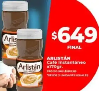 Supermayorista Vital Arlistán Café Instantáneo 170g oferta