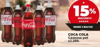 Supermayorista Vital Coca - Cola Gaseosa Pet 2,25L oferta