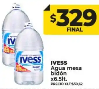 Supermayorista Vital Ivess Agua Mesa Bidón 6,5L oferta