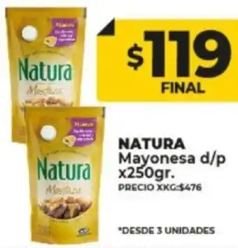 Supermayorista Vital Natura Mayonesa d/p 250g oferta