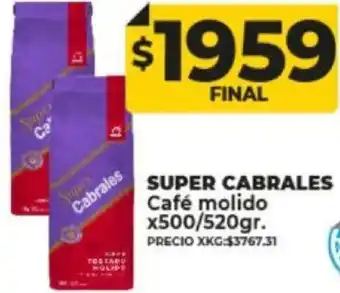 Supermayorista Vital Super Cabrales Café Molido 500/520g oferta