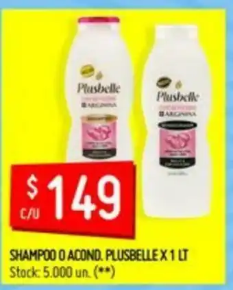 Changomas Shampoo O acond. Plusbelle x 1lt oferta