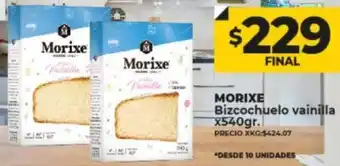 Supermayorista Vital Morixe Bizcochuelo Vainilla 540g oferta