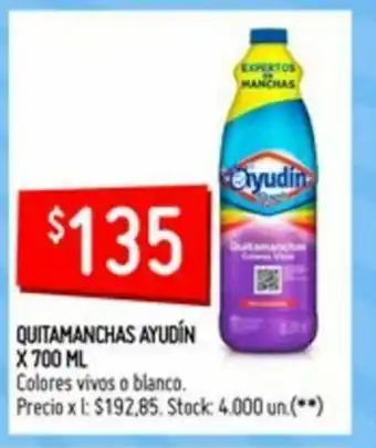 Changomas Ayudín Quitamanchas x700ml oferta