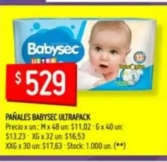 Changomas Babysec Pañales Ultrapack oferta