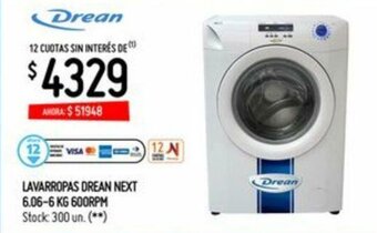 Changomas Lavarropas drean Next oferta
