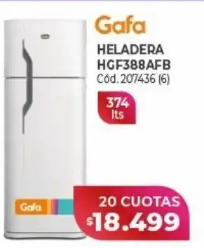 Naldo Lombardi Heladera gafa 374l oferta
